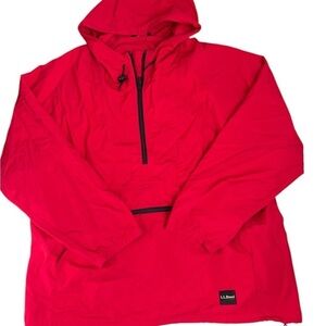 L.L. Bean Vibrant Red Windbreaker